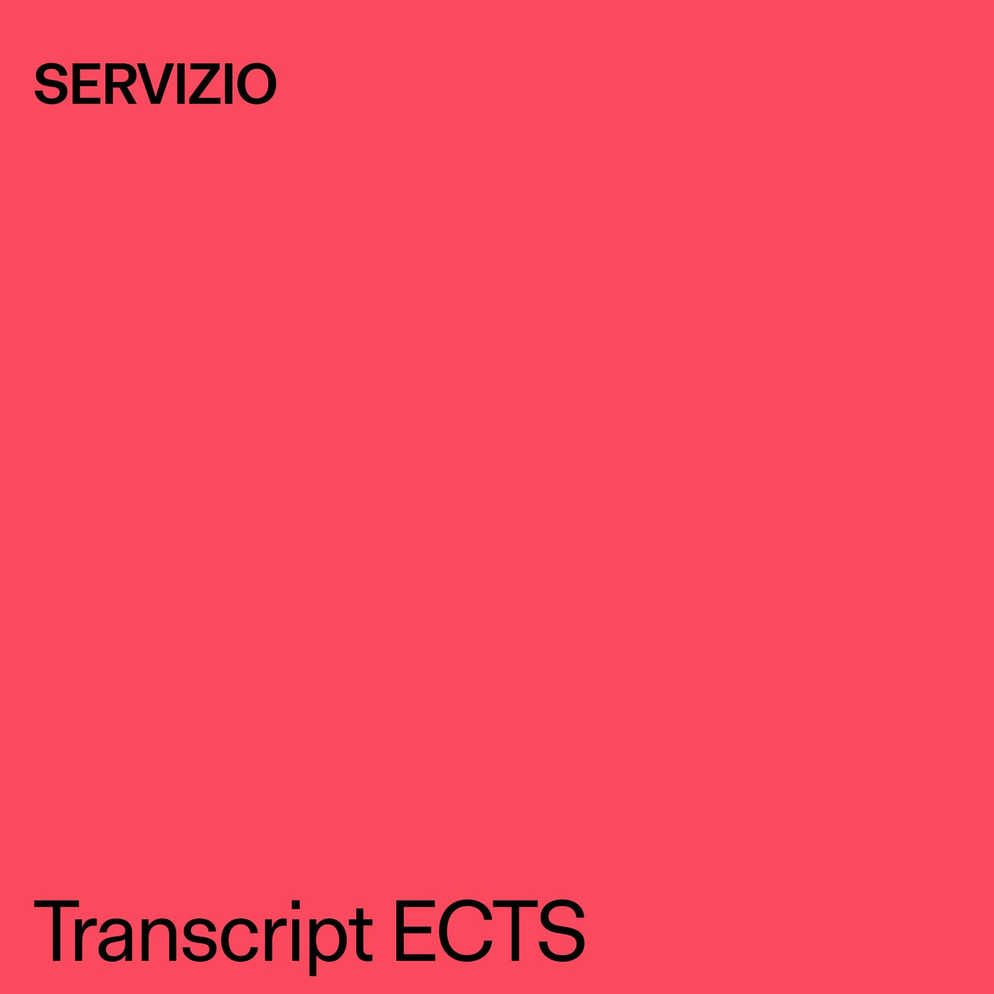 Transcript ECTS